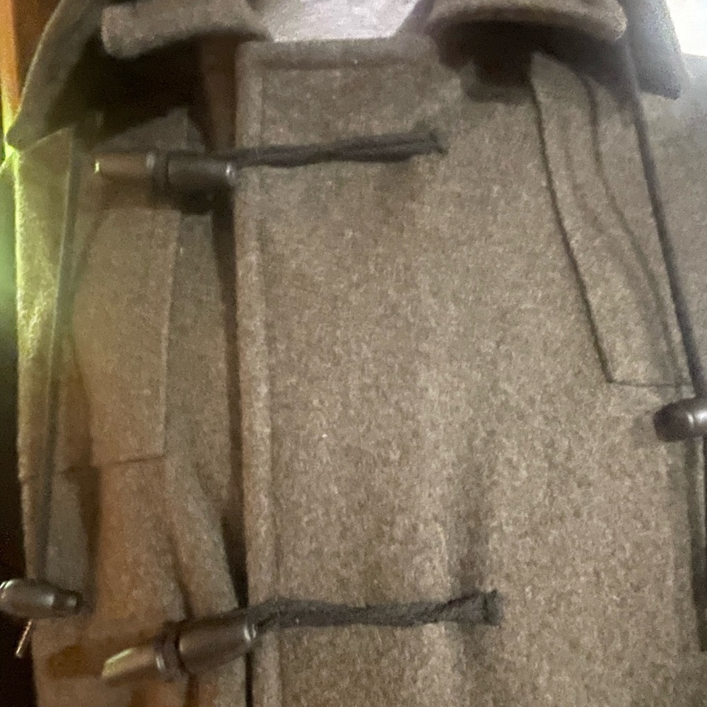 Vintage LLBean  Toggle Duffel Men's full length coat Green